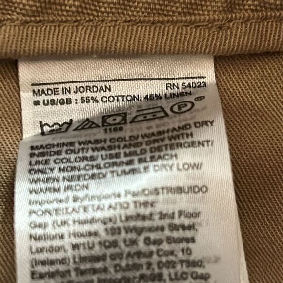 Banana Republic HERITAGE SUEDE EXPLORER SHORT High Waist Tan Shorts size 8 - Picture 6 of 9